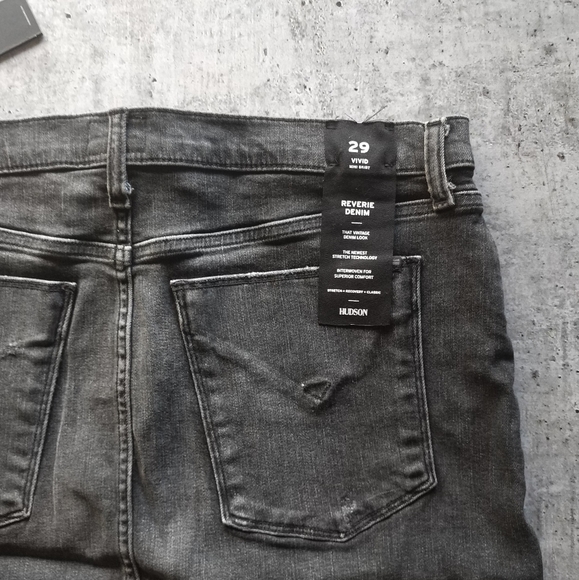 NWT Hudson Black Denim Mini Skirt - Picture 4 of 11